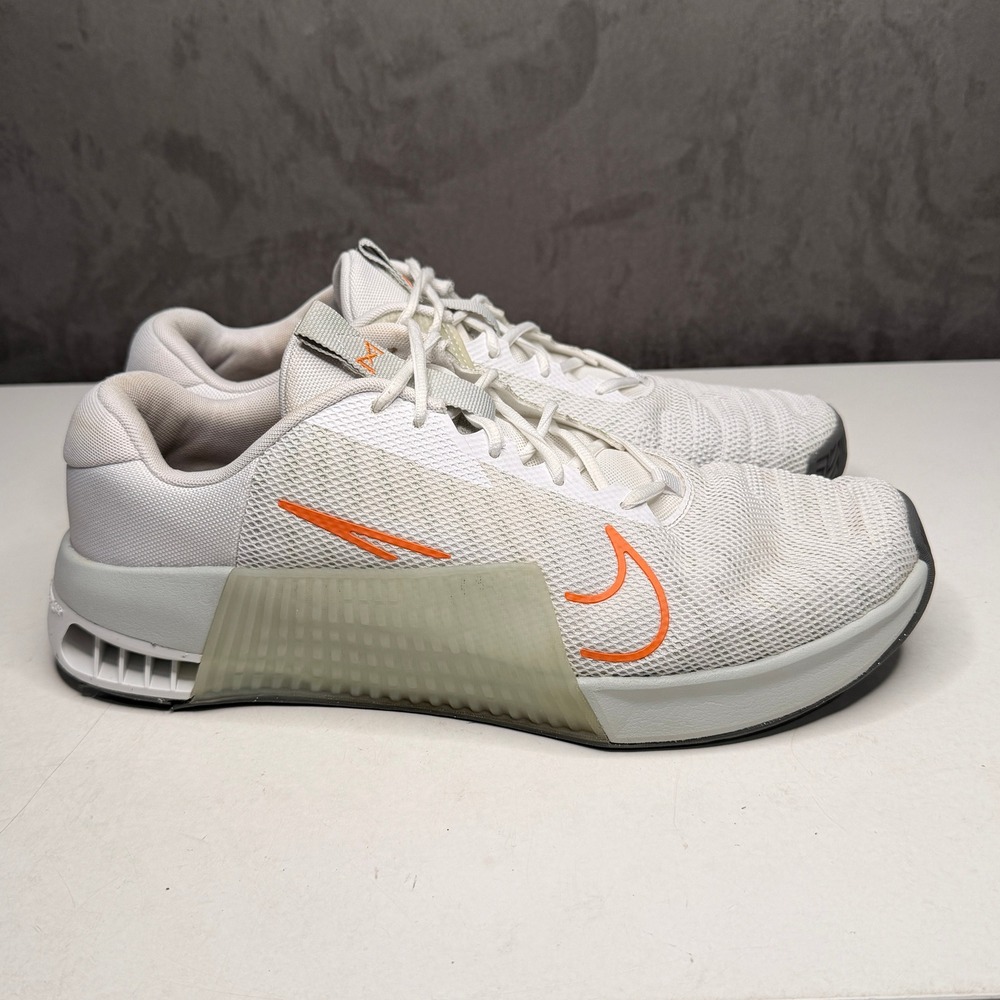 Nike Metcon 9 Mens Size 14 White Orange‎ Training Shoes DZ2617-101 Hyperlift